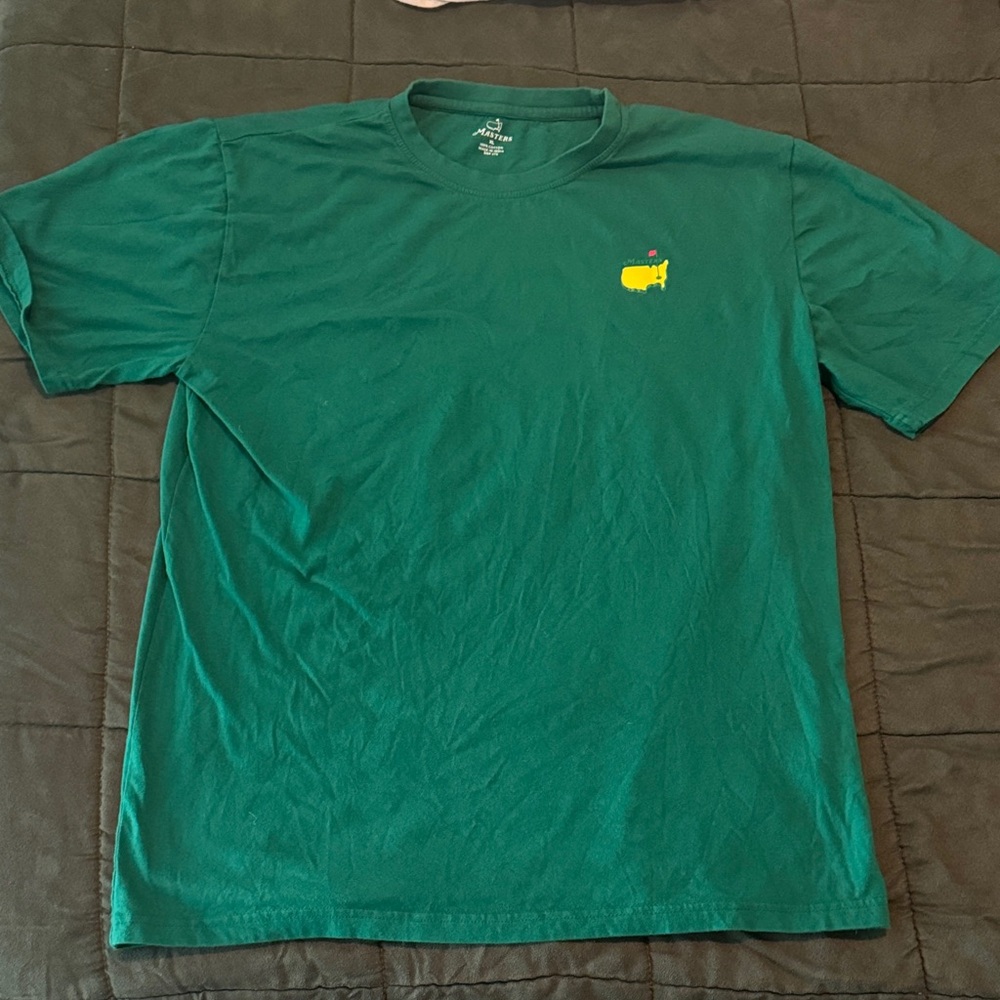 Masters Champions Green Tee with Yellow Logo